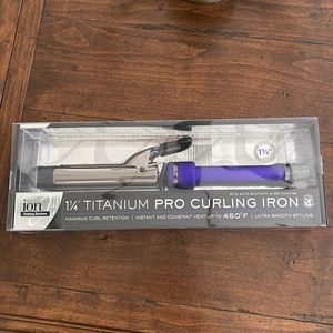 Ion Solutions 1 1/4” Titanium Pro Curling Iron. Never opened.